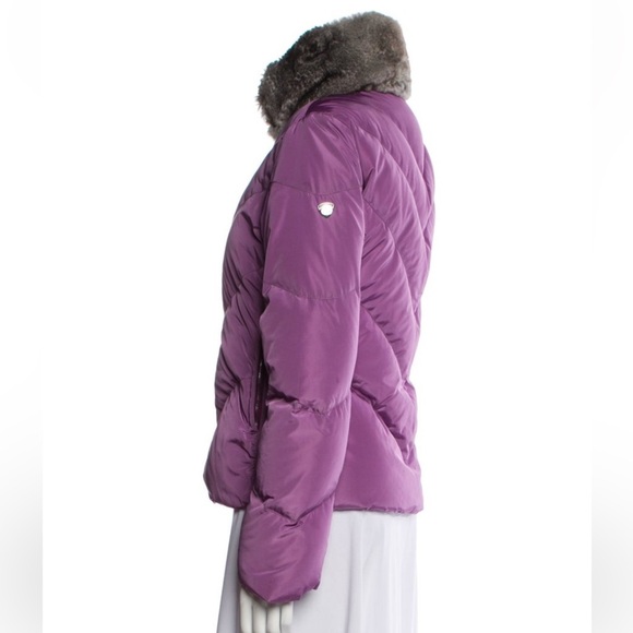 Post Card Women's Purple Puffer Jacket size M - Picture 2 of 3
